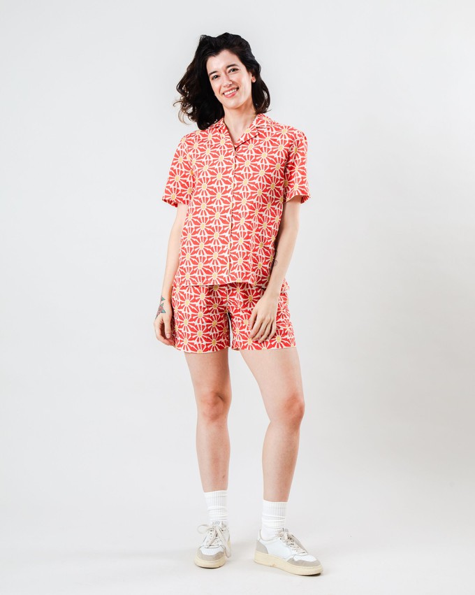 Marisol Aloha Blouse Red from Brava Fabrics