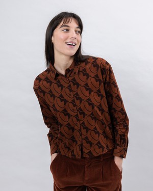 Bombon Babycord Boxy Blouse from Brava Fabrics