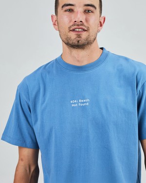 Tropical Pixel 404 Oversize T-Shirt Blue from Brava Fabrics