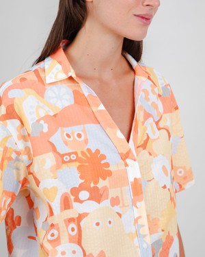 Geco Friends Oversize Cropped Blouse from Brava Fabrics
