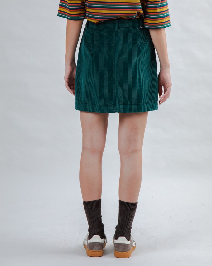 Corduroy Mini Skirt Green from Brava Fabrics