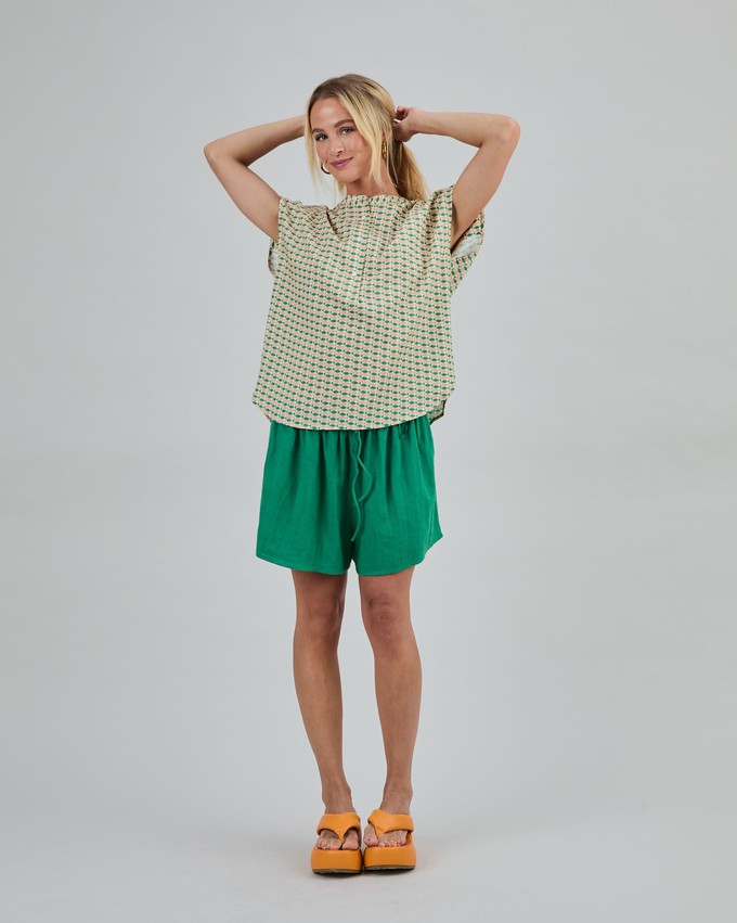 Sardinas Sleeveless Blouse Yellow from Brava Fabrics