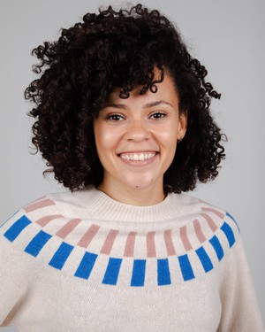 Cube Jacquard Sweater Ecru from Brava Fabrics