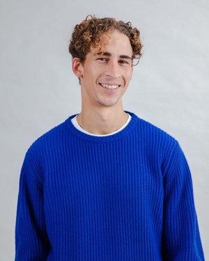 Wool Sweater Blue Klein from Brava Fabrics