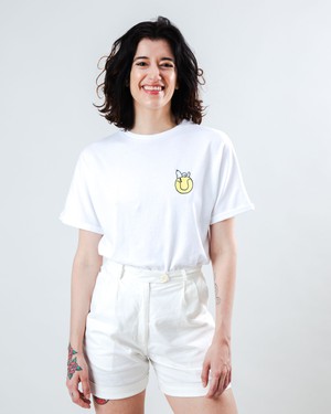 Peanuts Tennis Double Fault Snoopy Scoop Tee White from Brava Fabrics