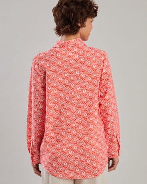 Asis Percales Daisy Regular Blouse Red from Brava Fabrics