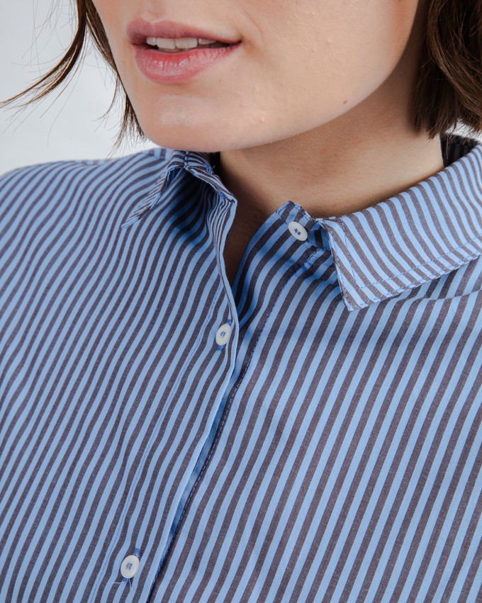 Oversize Stripes Gum Shirt from Brava Fabrics