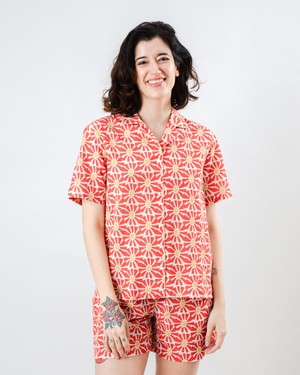 Marisol Aloha Blouse Red from Brava Fabrics