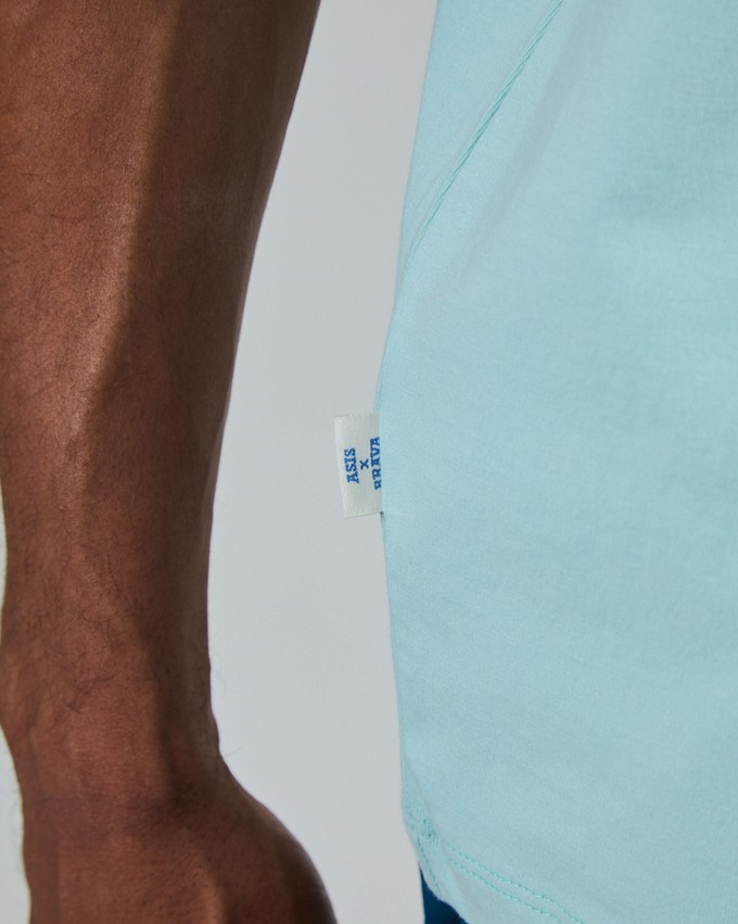 Asis Percales Kikiriki Oversize T-Shirt blue from Brava Fabrics