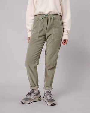 Patch Pocket Corduroy Pants Pale Green from Brava Fabrics