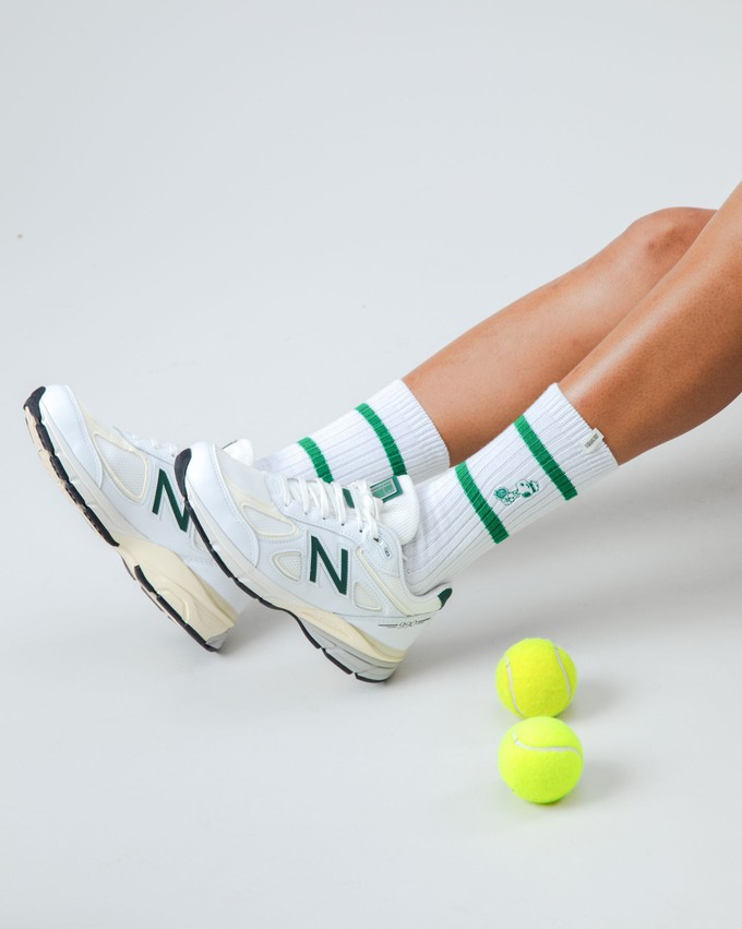 Peanuts Tennis Snoopy Socks White from Brava Fabrics