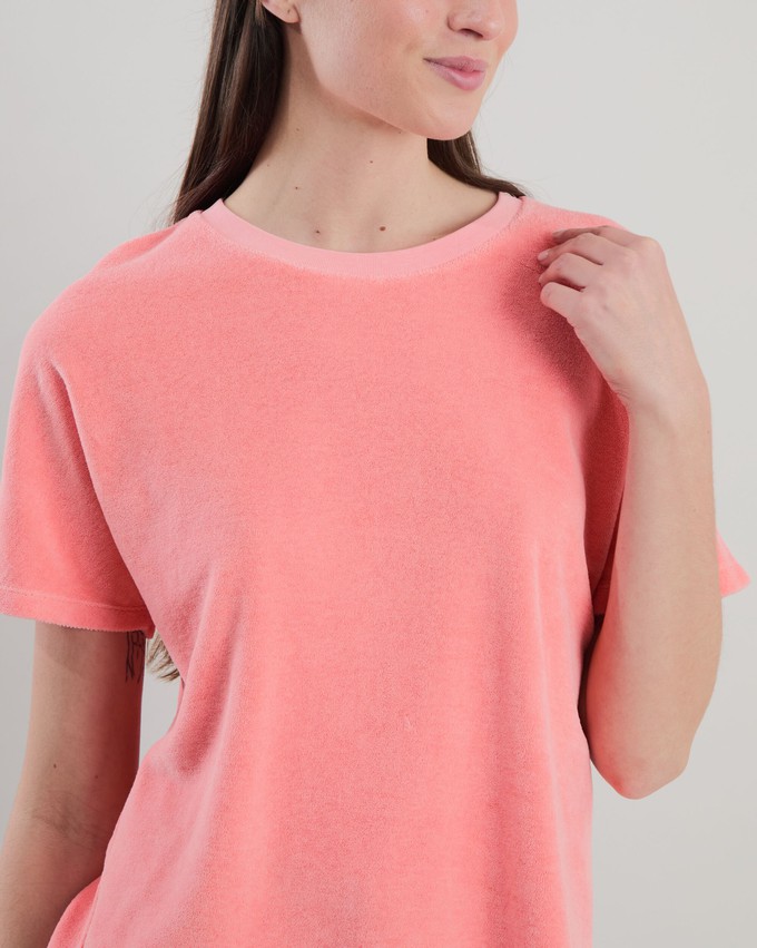 Terry oversize Tee Peach from Brava Fabrics