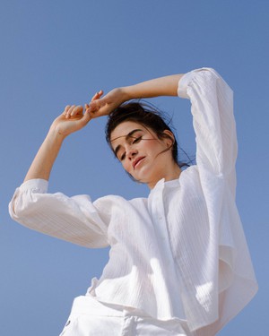 Ivory Boho Blouse White from Brava Fabrics