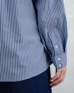 Oversize Stripes Gum Shirt from Brava Fabrics