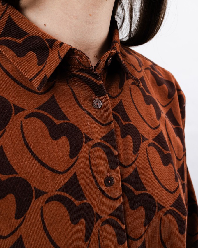 Bombon Babycord Boxy Blouse from Brava Fabrics