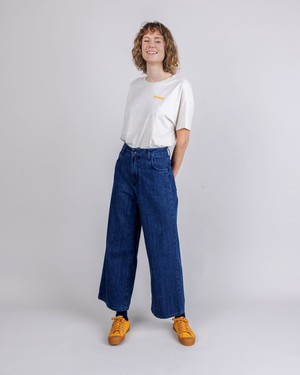 Out of Office Cotton Tee Cream from Brava Fabrics