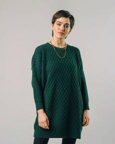 Knitted Dress Dark Green via Brava Fabrics