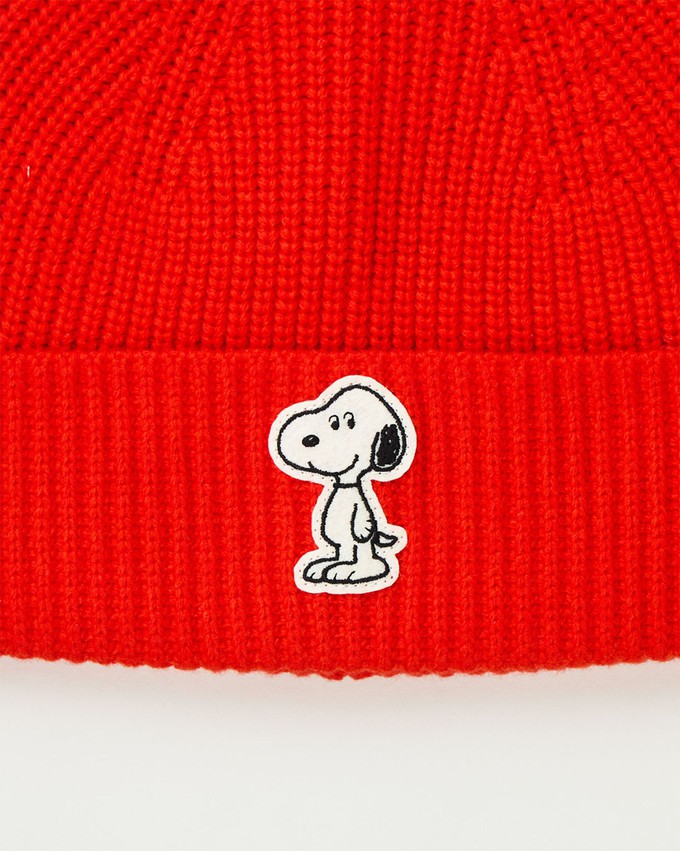 Peanuts Wool Beanie Red from Brava Fabrics