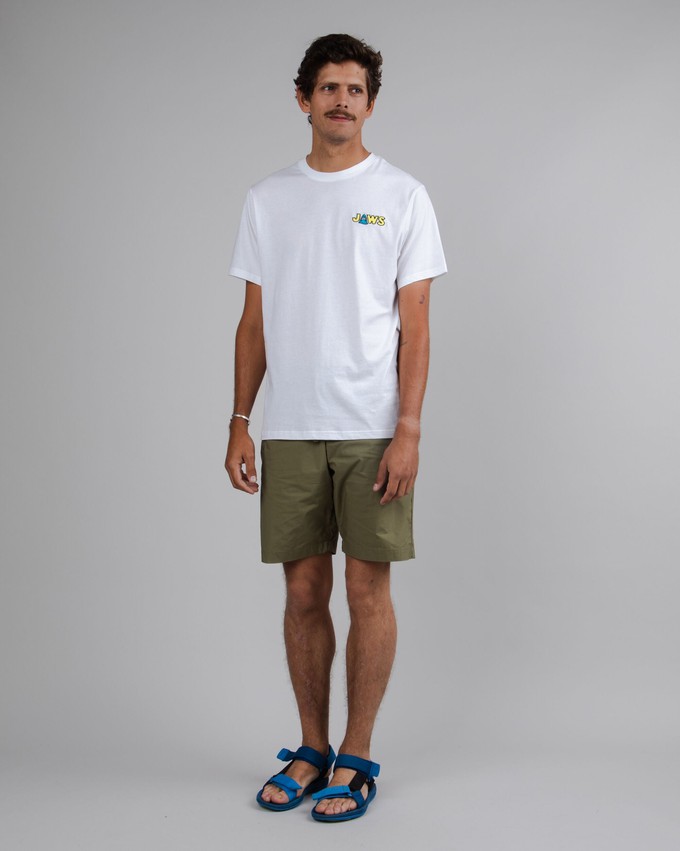 Jaws T-shirt White from Brava Fabrics