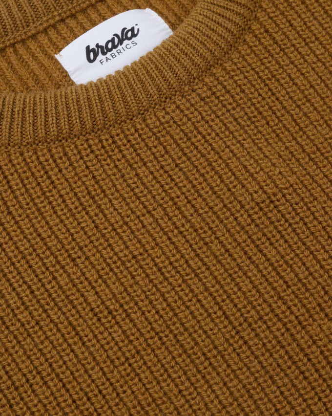 Waterfront Wool Sweater Mustard from Brava Fabrics