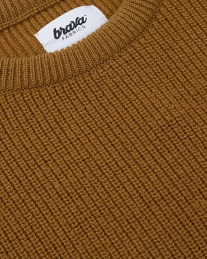 Waterfront Wool Sweater Mustard from Brava Fabrics
