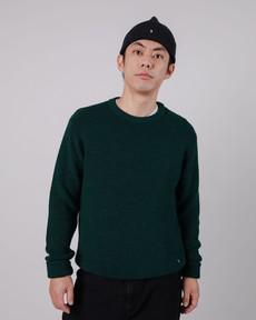 Waterfront Wool Sweater Green via Brava Fabrics