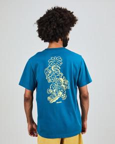 Asis Percales Crocodylus T-Shirt Blue via Brava Fabrics