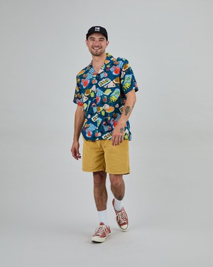 Chiringuito Aloha Shirt Blue from Brava Fabrics