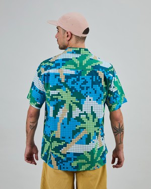 Tropical Pixel Camo Aloha Shirt from Brava Fabrics