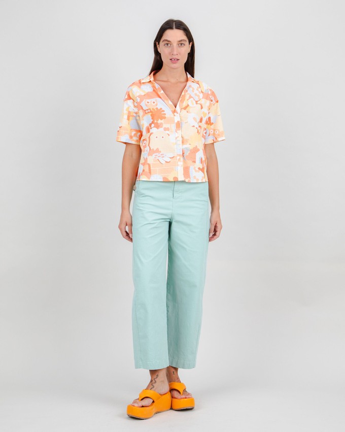 Geco Friends Oversize Cropped Blouse from Brava Fabrics