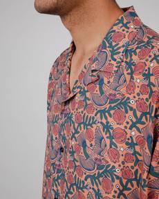Asis Percales Passerine Aloha via Brava Fabrics