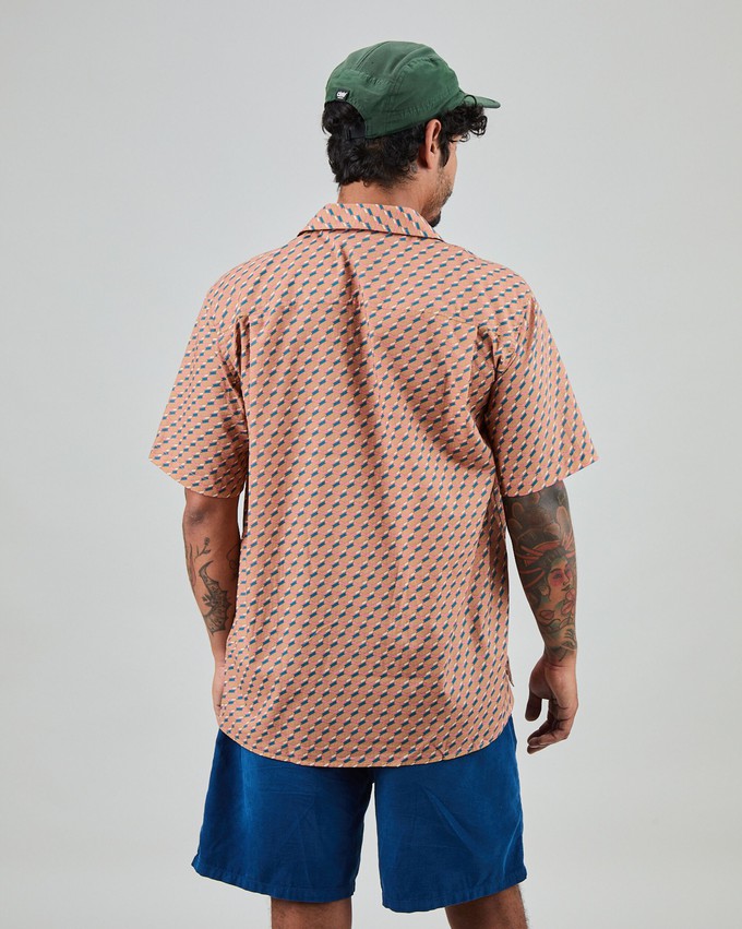 Icecream Sandwich Aloha Shirt Blue from Brava Fabrics