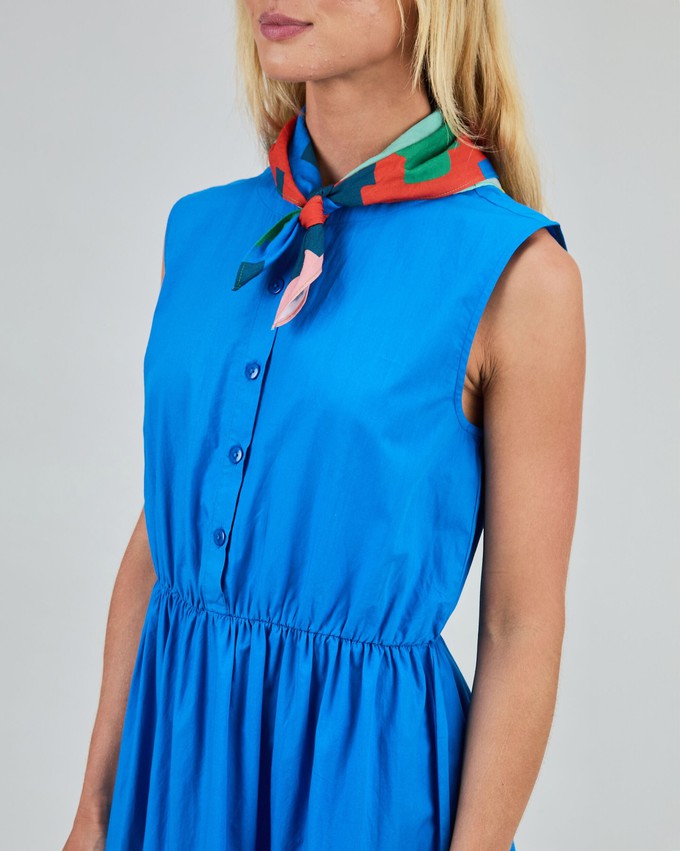 Sleeveless Shirt Dress Blue from Brava Fabrics