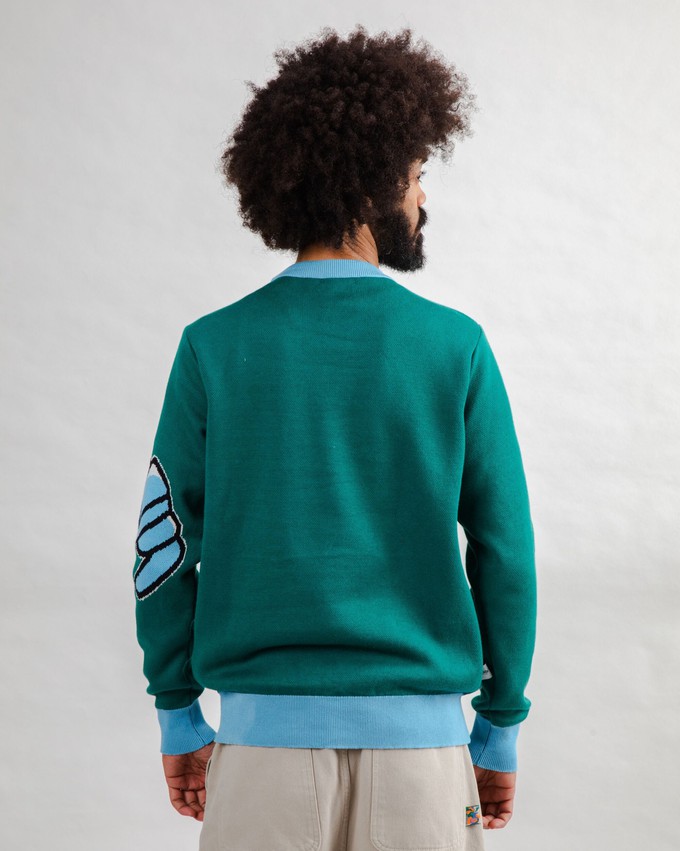 The Indoor Society Sweater Green from Brava Fabrics