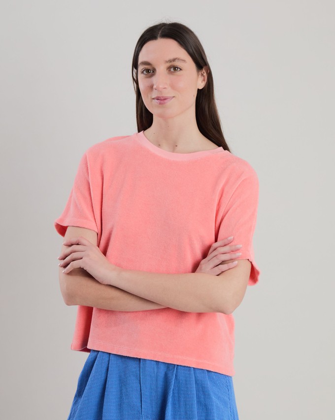 Terry oversize Tee Peach from Brava Fabrics