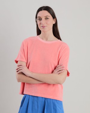 Terry oversize Tee Peach from Brava Fabrics