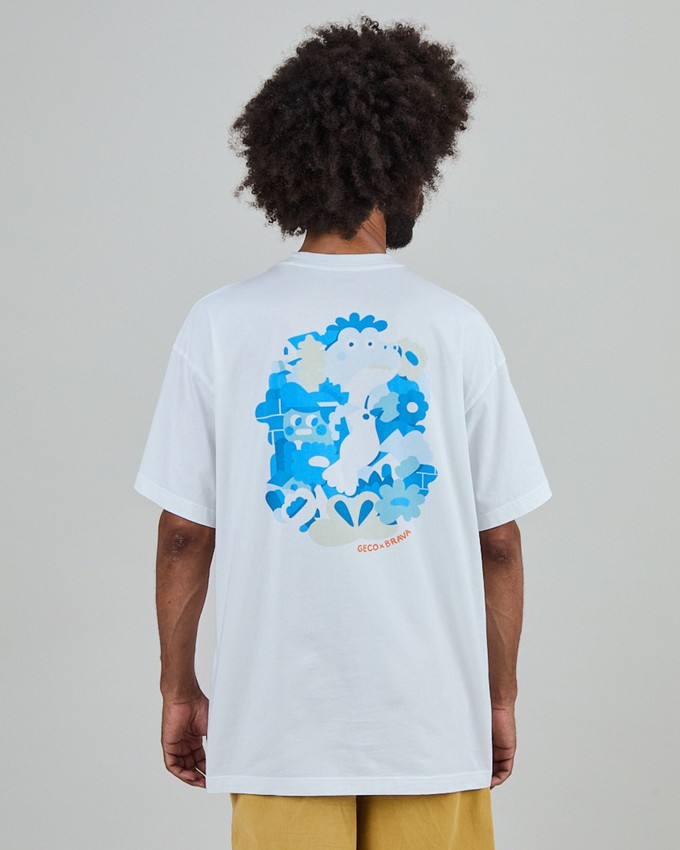 Geco Friends Oversize T-Shirt White from Brava Fabrics