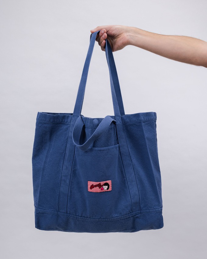 Cotton Tote Bag Blue from Brava Fabrics