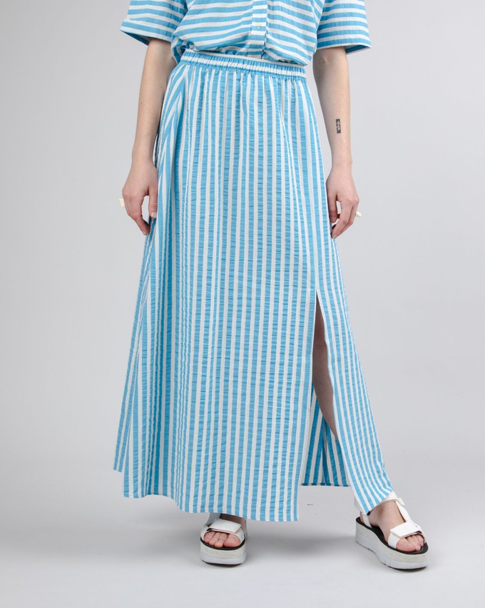 Stripes Long Skirt Blue from Brava Fabrics