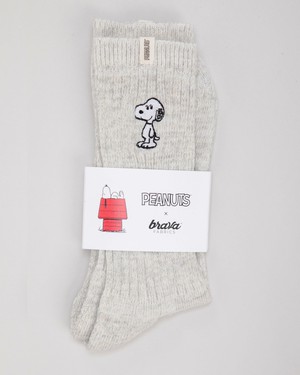 Peanuts Snoopy Socks Cream from Brava Fabrics