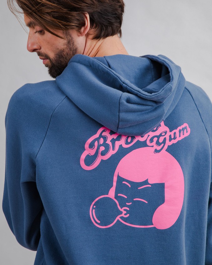 Brava Gum Hoodie Sweatshirt Indigo from Brava Fabrics