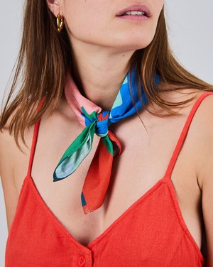 Maxi Flower Cotton Scarf from Brava Fabrics