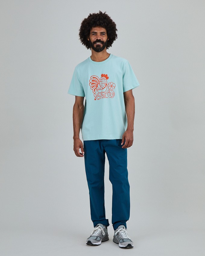 Asis Percales Kikiriki Oversize T-Shirt blue from Brava Fabrics