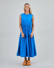 Sleeveless Shirt Dress Blue via Brava Fabrics