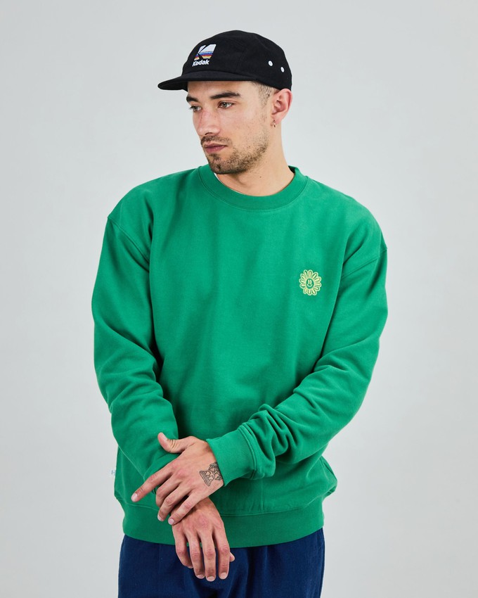 Asis Percales Daisy Sweatshirt Green from Brava Fabrics