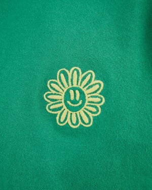 Asis Percales Daisy T-Shirt Green from Brava Fabrics