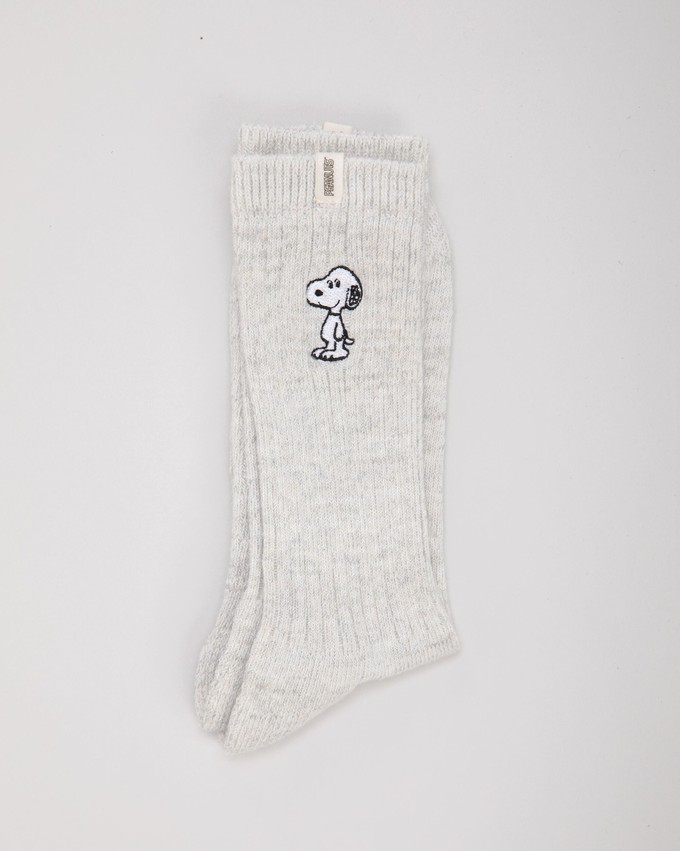 Peanuts Snoopy Socks Cream from Brava Fabrics