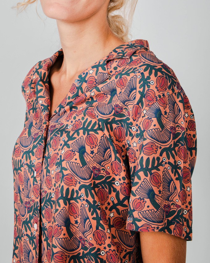 Asis Percales Passerine Aloha Blouse from Brava Fabrics