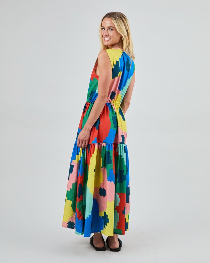 Maxi Flowers Sleeveless Shirt Dress from Brava Fabrics