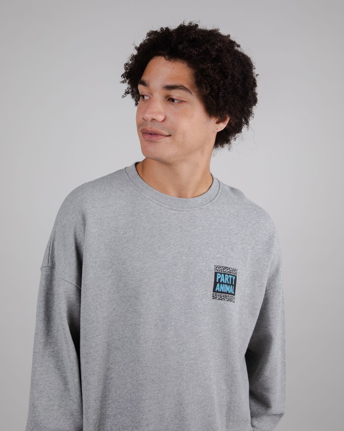 Yeye Weller Party Oversize Sweatshirt Grey from Brava Fabrics